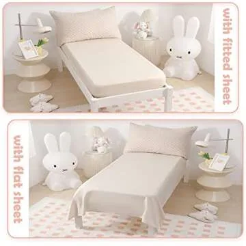 Boho 4 Piece Toddler Bedding Sets for Cozy Sleep