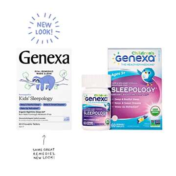 Genexa Kid's Sleepology | Melatonin Free Childrens Sleep Aid |Soothing Natural Vanilla & Lavender Fl...