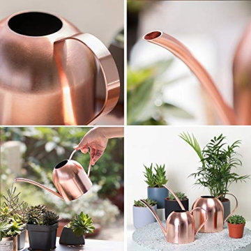 AMORNING Stylish Copper Watering Can for Small Plants