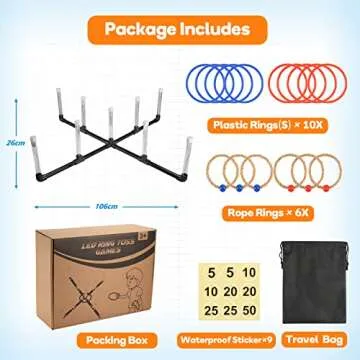 LED Ring Toss Game: FunforFun! 30-Inch Games for Everyone