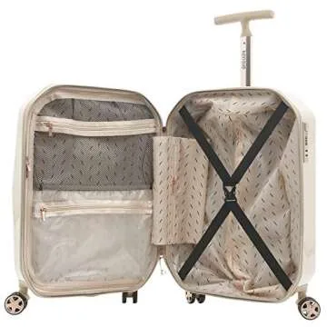 kensie Women's Gemstone Luggage Set, Rose Gold, 20-Inch Carry-On