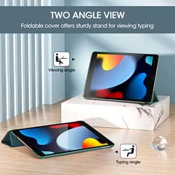 ProCase for iPad 9th Generation 2021/ iPad 8th Generation 2020/ iPad 7th Generation 2019 Case, 10.2 iPad Case iPad Cover 9th Generation -Emerald
