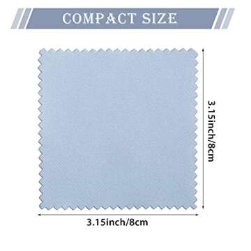 Moukeren 150 Pcs Jewelry Cleaning Cloth Soft Polish Cloth Individually Jewelry Cleaner for Silver Go...