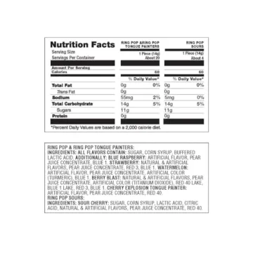 Ring Pop Lollipop Variety Pack of 24 Assorted Flavors