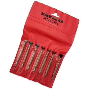7 Piece Watchmakers Screwdrivers Set - Durable & Ergonomic