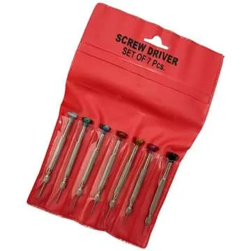 7 Piece Watchmakers Screwdrivers Set - Durable & Ergonomic
