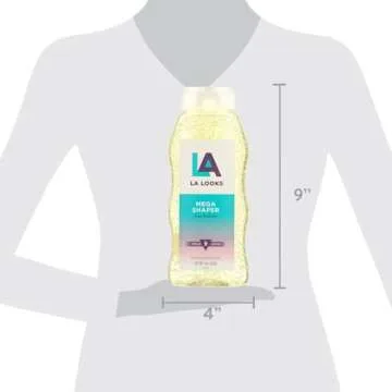 L.A. Looks Mega Shaper Hair Gel - Hold 9 Level - 20 Oz (567g)