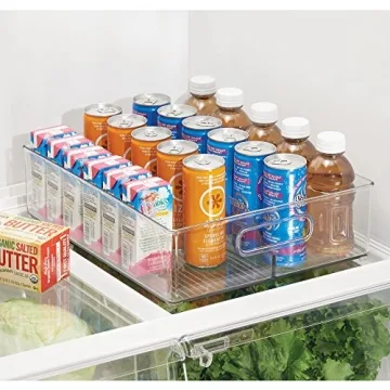 iDesign Divided Fridge and Freezer Organizer for Efficient Storage