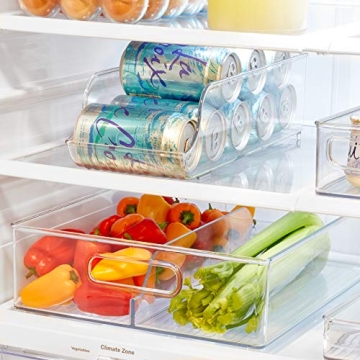 iDesign Divided Fridge and Freezer Organizer for Efficient Storage