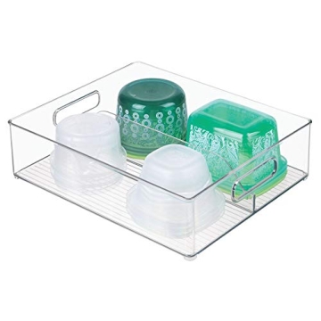 iDesign Divided Fridge and Freezer Organizer for Efficient Storage