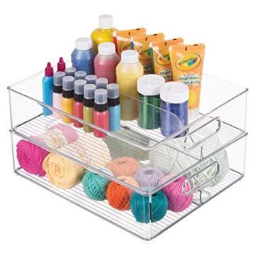 iDesign Divided Fridge and Freezer Organizer for Efficient Storage