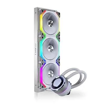 Lian Li GALAHAD AIO 360 RGB UNI FAN SL120 EDITION WHITE - Triple 120mm Addressable RGB Fans AIO CPU Liquid Cooler - GA-360SLA