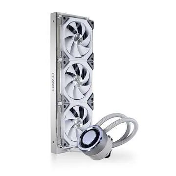 Lian Li GALAHAD AIO 360 RGB UNI FAN SL120 EDITION WHITE - Triple 120mm Addressable RGB Fans AIO CPU Liquid Cooler - GA-360SLA