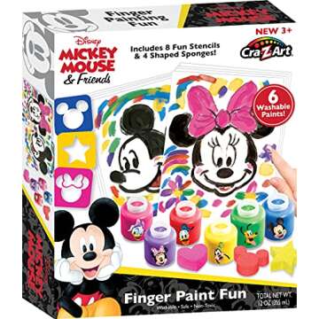 Disney Cra-Z-Art Minnie Mouse & Friends Finger Paint Fun by Cra-Z-Art - Amazon Exclusive, 1 Count (Pack of 1)