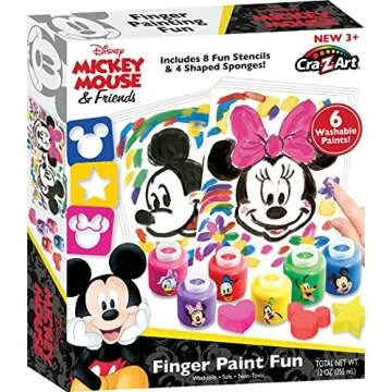 Disney Cra-Z-Art Minnie Mouse & Friends Finger Paint Fun by Cra-Z-Art - Amazon Exclusive, 1 Count (Pack of 1)