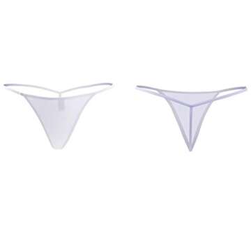 Closecret Cotton G-string, Women Panties Simple Thongs Lightweight Multi-Pack G-string&T-back (XX-Small-X-Small, 6 Colors)