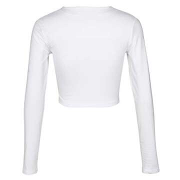 Artfish Women's Fleece Lined Quarter Zip Crop Top