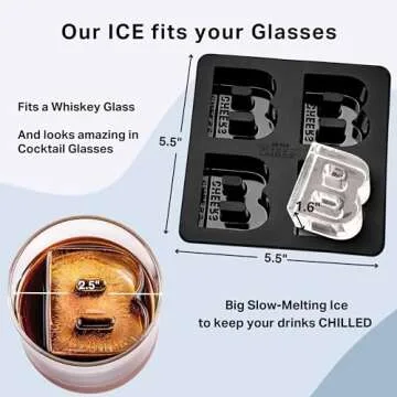 Custom Letter Silicone Ice Cube Molds for Personalized Drinks