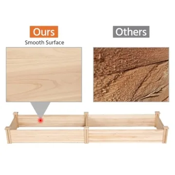 Yaheetech 8x2ft Versatile Wooden Raised Garden Bed