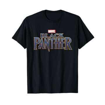 Marvel Black Panther Movie Title Logo Graphic T-Shirt T-Shirt