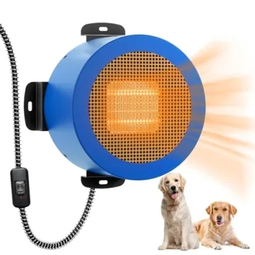 TURBRO 400W Wall Mount Dog House Heater - Waterproof & Safe