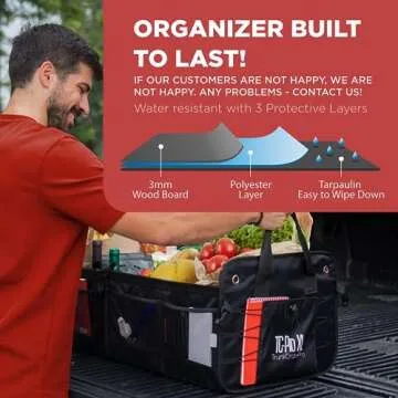 Premium TRUNKCRATEPRO XL Trunk Organizer for SUVs & Cars