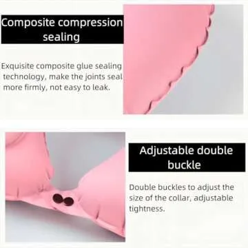 Adjustable Inflatable Neck Pillow for Travel Comfort