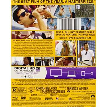 The Wolf of Wall Street (Blu-ray + DVD + Digital HD)