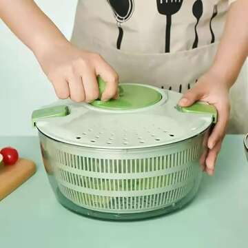 Salad Spinner Kit Romaine Lettuce Kitchen Gadgets Bowl Container Fresh Food Home Shredded Lettuce Products
