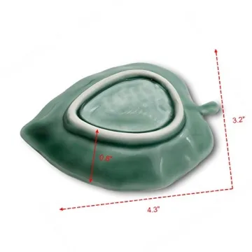 HOME SMILE Leaf Trinket Dish for Jewelry & Gifts