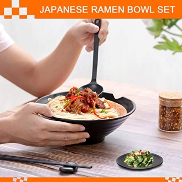 Vivimee Unbreakable Japanese Ramen Bowl Set for Asian Dishes