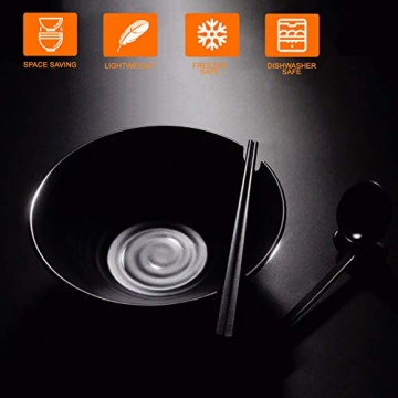 Vivimee Unbreakable Japanese Ramen Bowl Set for Asian Dishes