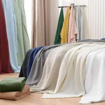 PHF Waffle Weave Blanket - Soft, Cozy Cotton Luxury