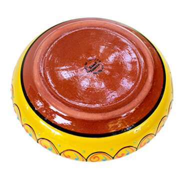 Cactus Canyon Ceramics Spanish Terracotta Small Serving Dish, Yellow