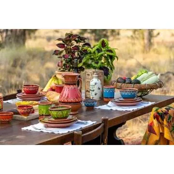 Cactus Canyon Ceramics Spanish Terracotta Small Serving Dish, Yellow