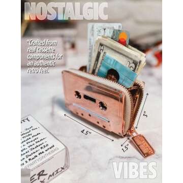 Fydelity Retro Cassette Wallet - Stylish Vegan Leather Accessory
