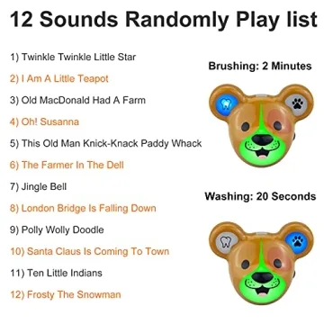 HONGUT Musical Timer for Kids with LED Lights and Music