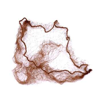 Smilco Hair Nets 100 PCS, 20 Inches Elasticity Invisible Elastic Mesh Wig Nets for Hair Bun Making Ballet Dancer Kitchen Food Serive(Brown)