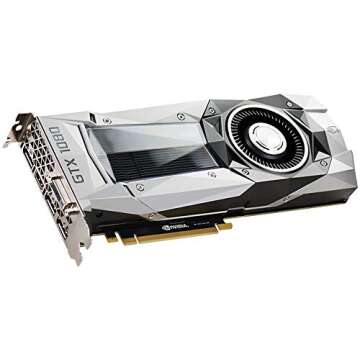 NVIDIA GeForce GTX 1080 Founders Edition, 8GB GDDR5X PCI Express 3.0 Graphics Card