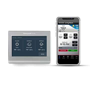 Honeywell Home Smart Color Thermostat Renewed for Energy Efficiency