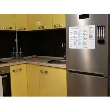 Magnetic Menu Board - Weekly Meal Planner for Kitchen