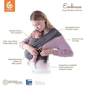 Ergobaby Embrace Cozy Newborn Carrier for 0-2 Years