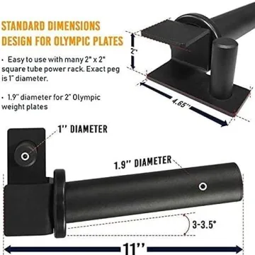 Yes4All Weight Plate Holder for Home Gym Organization