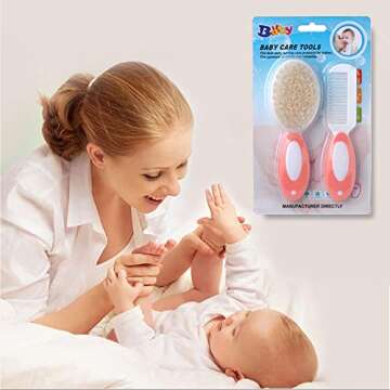 Baby Hair Brush and Comb Set for Newborns & Toddlers