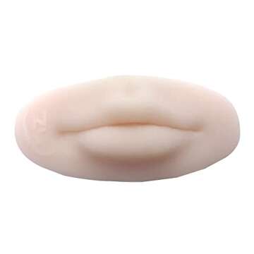 3D Lips Practice Silicone Skin For Permanent Makeup Artists LIP'S Elasticity Microblading PMU Traini...