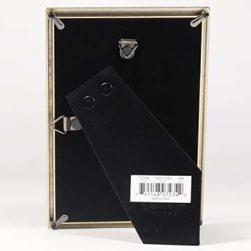 Lawrence Frames Gold Metal 4x6 Picture Frame with Linen