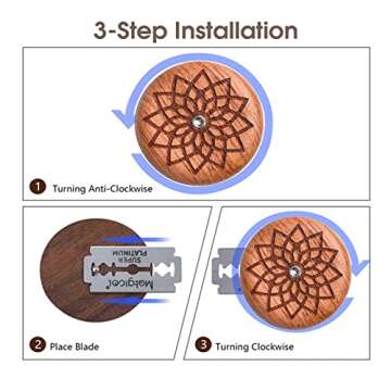 TEONEI Bread Scoring Tool with 5 Interchangeable Blades