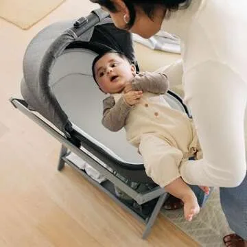 UPPAbaby Bassinet Stand / Compatible with UPPAbaby Bassinet Accessory / Quick + Secure Attachment / Espresso