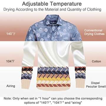 COSTWAY, 13.2 lbs Capacity Front Load Compact Tumble Laundry Stainless Steel Tub, Easy Control Button Panel Downside for Variety Drying Mode, White 1700W Electric Portable Clothes Dryer