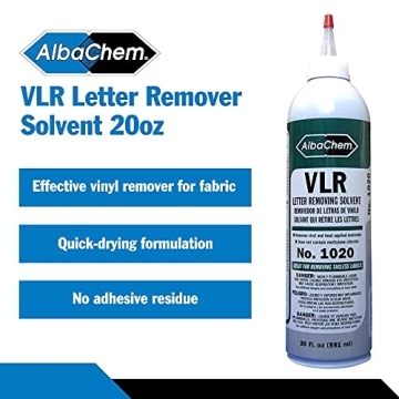 AlbaChem Heat Transfer Vinyl Remover Safe Quick Fabric Solution